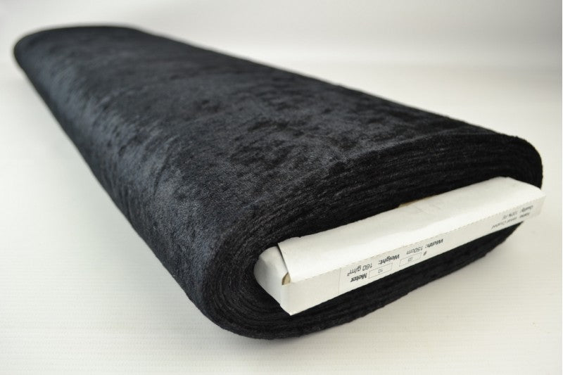 Velours de panne - Zwart