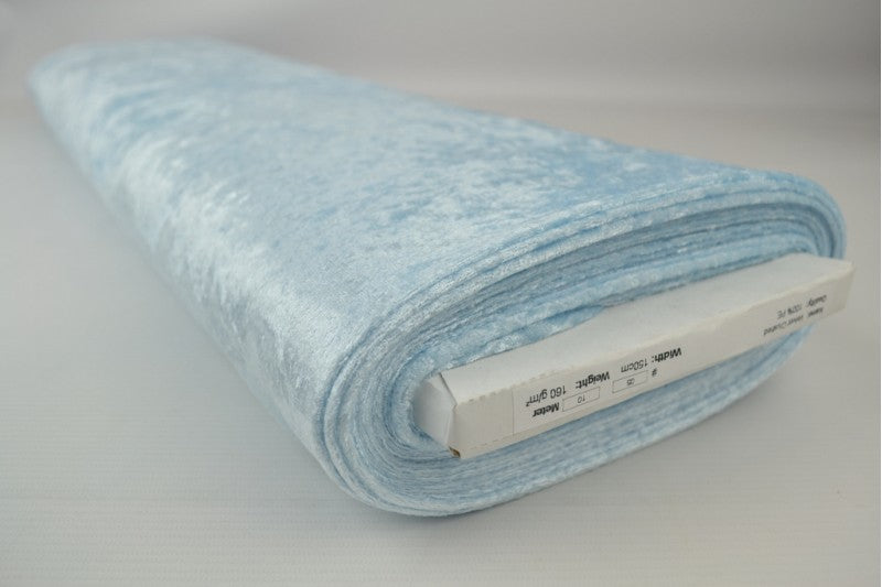 Velours de panne - Baby blauw