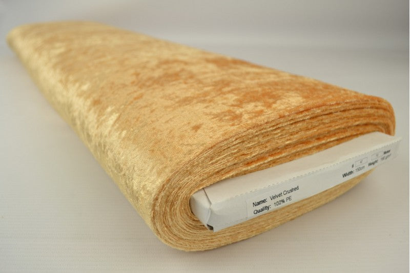 Velours de panne - Okergeel